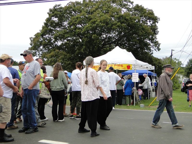 Booth for Fried Apple Pies had a line all day!!