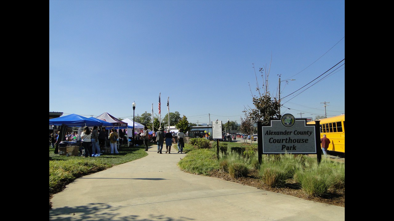 The Rotary Stage and Courthouse Park were a hub of entertainment and activity.